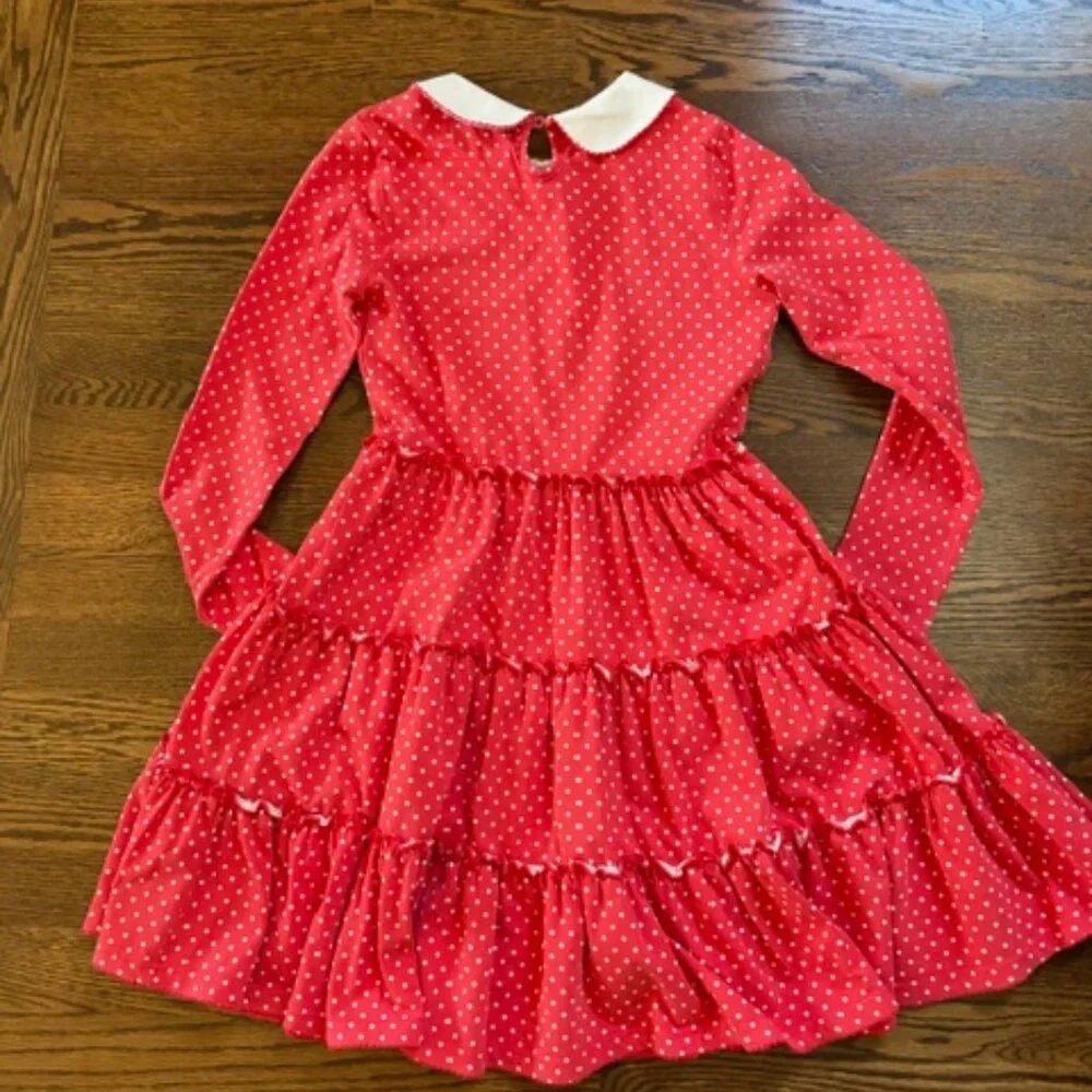 Red polka dot dress